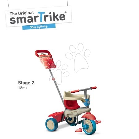 Tříkolky od 10 měsíců - Tříkolka Vanilla Touch Steering 4v1 smarTrike - 3