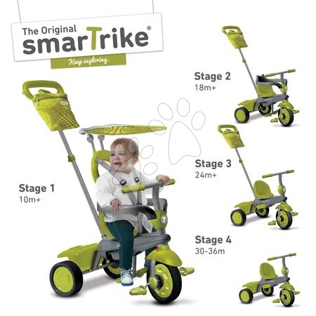 Tříkolky od 10 měsíců - Tříkolka Vanilla smarTrike - 5