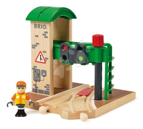 Holzeisenbahnen BRIO | Seite 2 - Drevená signálna stanica s figúrkou Signal Station BRIO