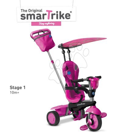 Trojkolky od 10 mesiacov - Trojkolka Spirit Touch Steering smarTrike - 1