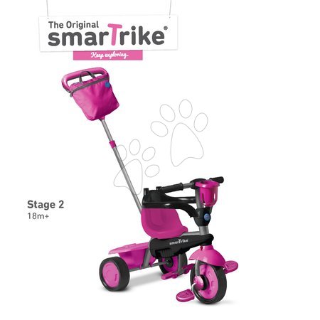Trojkolky od 10 mesiacov - Trojkolka Spirit Touch Steering smarTrike - 2