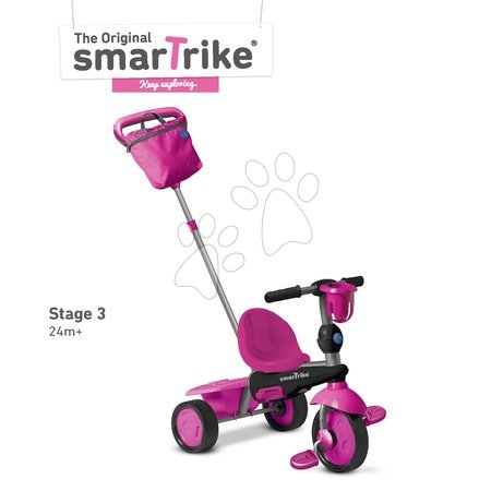 Trojkolky od 10 mesiacov - Trojkolka Spirit Touch Steering smarTrike - 3