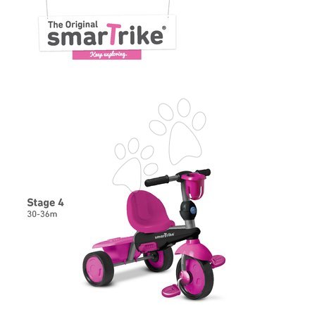 Trojkolky od 10 mesiacov - Trojkolka Spirit Touch Steering smarTrike - 4