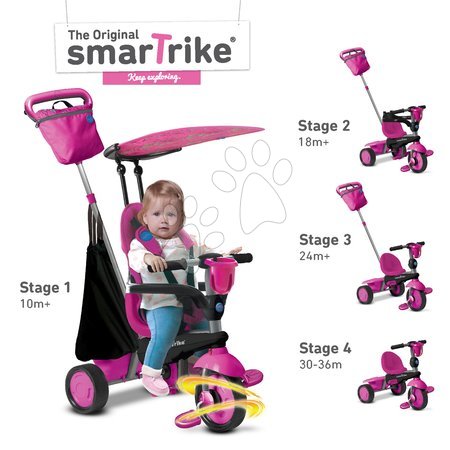 Trojkolky od 10 mesiacov - Trojkolka Spirit Touch Steering smarTrike - 6
