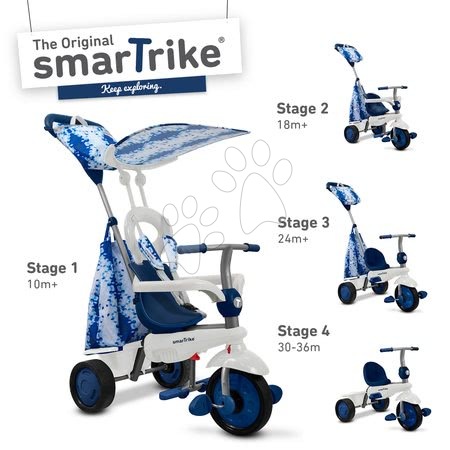 Trojkolky - Trojkolka Spirit Blue 4v1 smarTrike_1