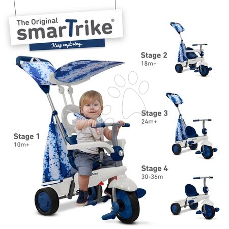 Kinderdreiräder ab 10 Monaten - Dreirad Spirit Blue 4v1 smarTrike - 5