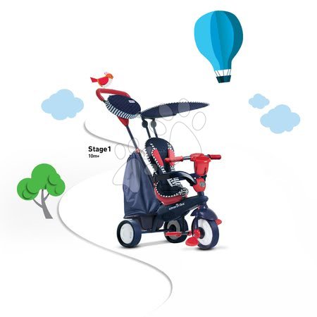 Tříkolky od 10 měsíců - Tříkolka Star Blue Touch Steering smarTrike - 6