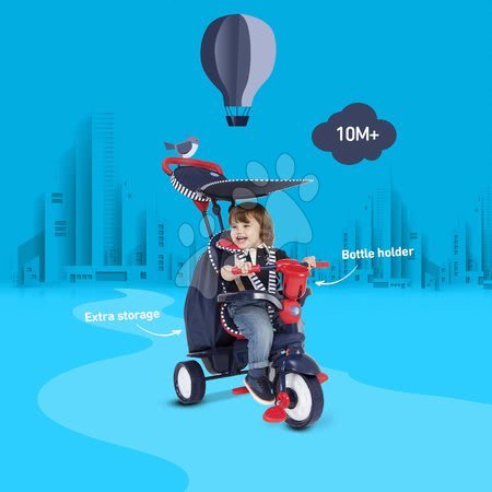 Tříkolky od 10 měsíců - Tříkolka Star Blue Touch Steering smarTrike - 9