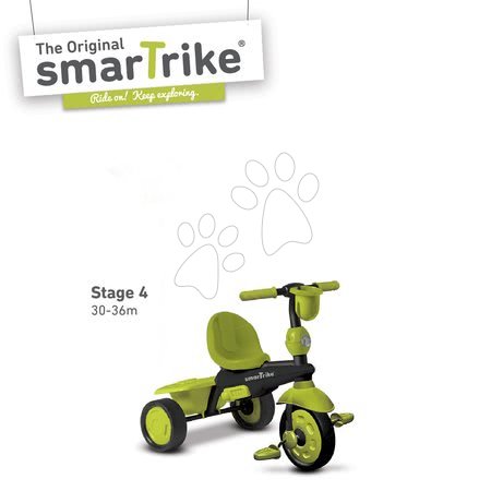Triciklik 10 hónapos kortól - Tricikli Spark Black&Green Touch Steering 4in1 smarTrike - 4