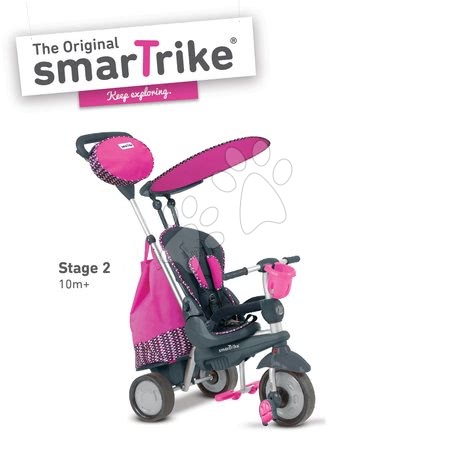 Tricikli od 10. meseca - Tricikel Splash 5v1 Pink smarTrike - 1