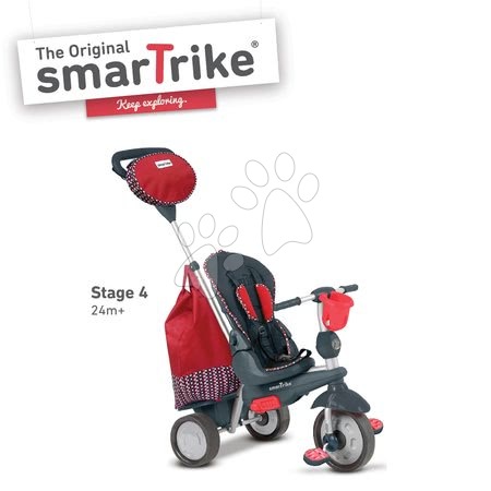 Trojkolky od 10 mesiacov - Trojkolka Splash 5v1 Red smarTrike - 5