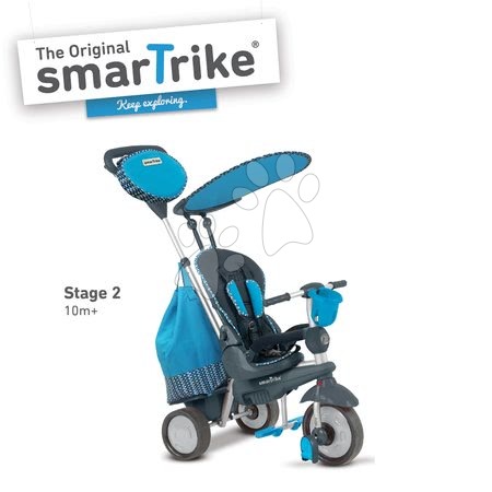 Tříkolky od 10 měsíců - Tříkolka Splash 5v1 Blue smarTrike - 2