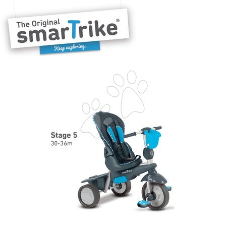 Tříkolky od 10 měsíců - Tříkolka Splash 5v1 Blue smarTrike - 6