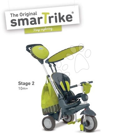 Trikes from 10 months - Splash 5in1 Green smarTrike Tricycle - 1
