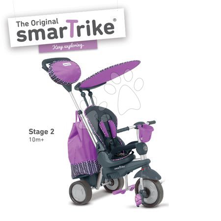 Tříkolky od 10 měsíců - Tříkolka Splash 5v1 Purple smarTrike - 1