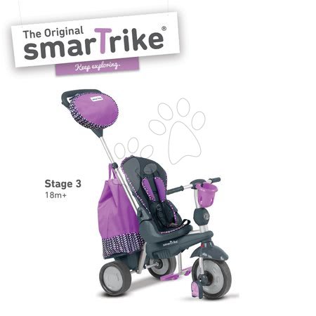 Tříkolky od 10 měsíců - Tříkolka Splash 5v1 Purple smarTrike - 2