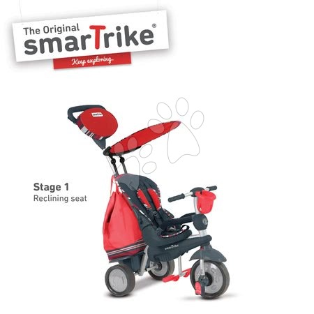 Tříkolky od 10 měsíců - Tříkolka Splash 5v1 Red 2 smarTrike - 1