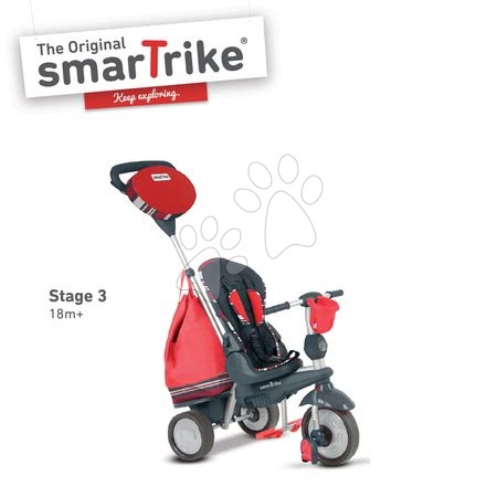 Tříkolky od 10 měsíců - Tříkolka Splash 5v1 Red 2 smarTrike - 3