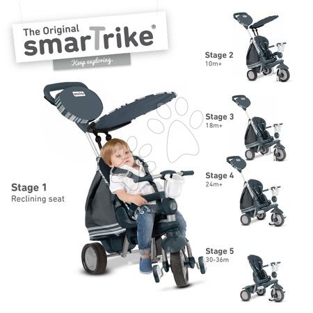 Tříkolky od 10 měsíců - Tříkolka Dazzle 5v1 smarTrike - 7