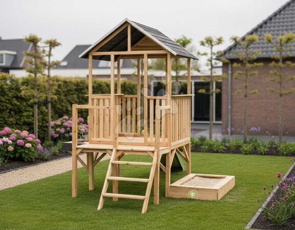 Dřevěná pískoviště - Pieskovisko z cyprusového dreva Wooden Sandpit Exit Toys - 4