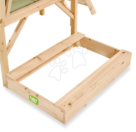 Wooden Sandpits - Sandbox made of cypress wood Wooden Sandpit Exit Toys_1
