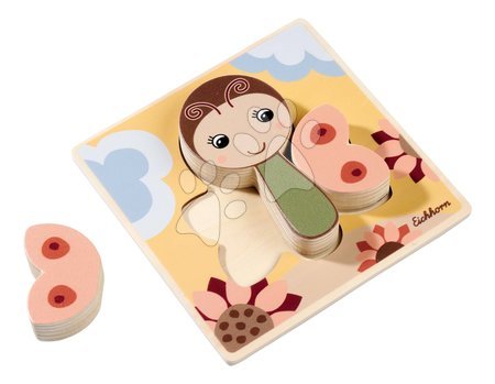 Juegos de aprendizaje de madera - Puzzle de madera con animales EH Inlay puzzle Eichhorn - 3