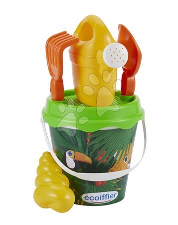 Jocuri de grădină - Set de găleată pentru nisipar 17 cm Jungle Écoiffier