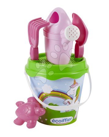 Jocuri de grădină - Set de găleată pentru nisipar Unicorn Écoiffier