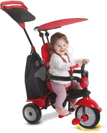 Tricikli od 10. meseca - Tricikel Glow 4v1 Touch Steering Black&Red smarTrike - 3