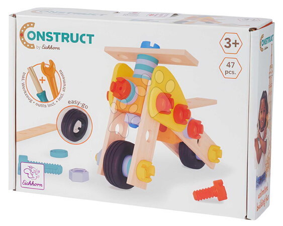 Dřevěné stavebnice Eichhorn - Dřevěná stavebnice motorka Construct Mini Bike Eichhorn - 2