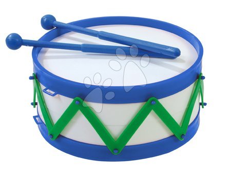 Dětské hudební nástroje - Buben Dohány s hůlkami modrý