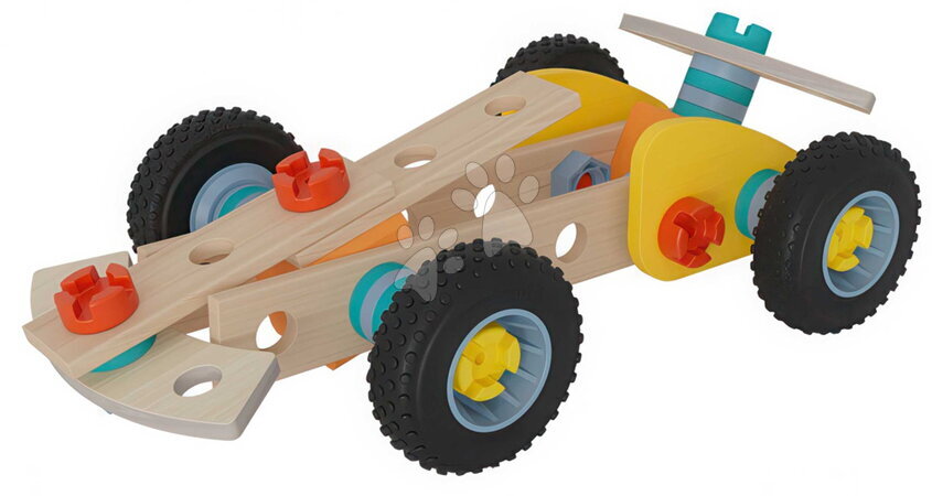 Fa építőjátékok Eichhorn - Fa építőjáték versenyautó Construct Race Car Eichhorn