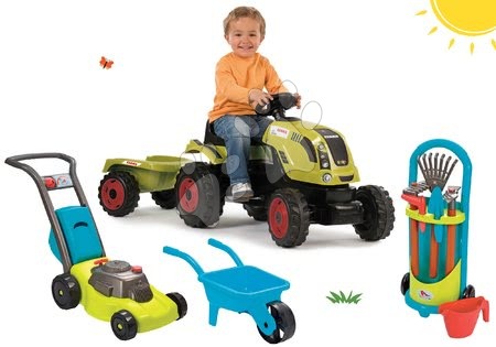 Dětská vozidla - Set traktor na šlapání Claas Farmer XL s přívěsem Smoby