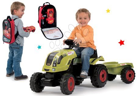 Šliapacie traktory a autá - Set traktor na šliapanie Claas Farmer XL Smoby