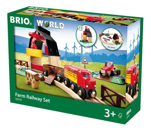 Holzeisenbahnen BRIO - Drevená vláčikodráha Farma Railway Set Farm BRIO - 2