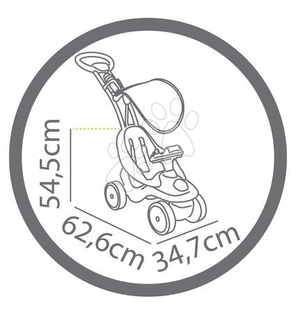 Odrážedla od 6 měsíců - Odrážedlo Bubble Go 2v1 Smoby - 12