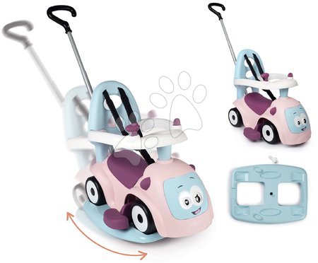 Bébitaxik 6 hónapos kortól - Szett bővithető bébitaxi hanggal Maestro Ride-On Pink 3in1 Smoby  - 20