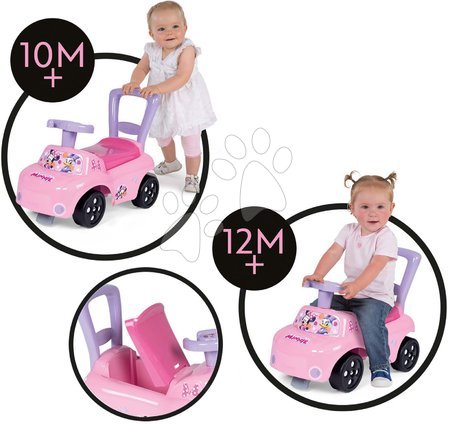 Vehicule pentru copii - Babytaxiu și premergător Minnie Auto Ride-On Disney Smoby _1