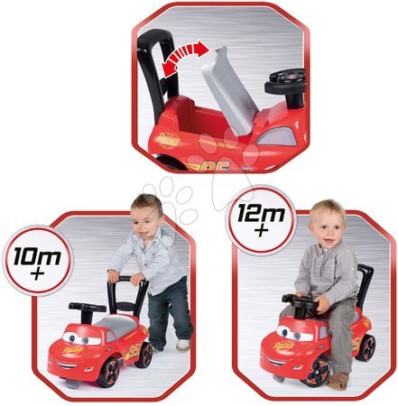 Vehicule pentru copii - Babytaxiu și premergător Cars Auto Ride-On Disney Smoby _1