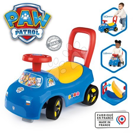 Paw Patrol - Odrážalo in hodulja 2v1 Paw Patrol Avto Ride On Smoby_1