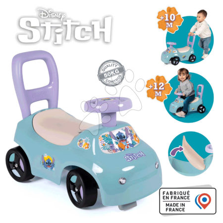 Ab 6 bis 12 Monaten vom Hersteller Smoby - Rutschauto und Lauflernwagen  2-in-1 Stitch Auto Ride-On von Smoby_1