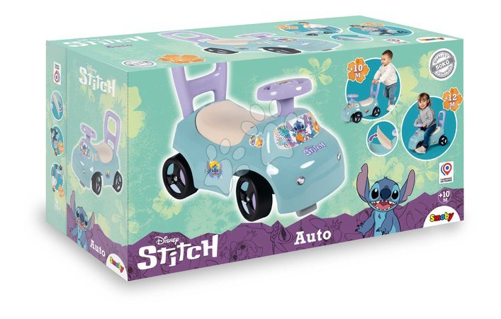 Rutschfahrzeuge ab 10 Monaten - Rutschauto und Lauflernwagen  2-in-1 Stitch Auto Ride-On von Smoby - 6