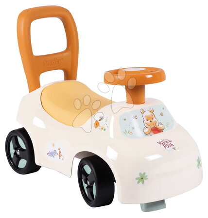 Løbecykler fra 10 måneder - Odrážadlo a chodítko Macko Pú Auto Ride On 2v1 Smoby