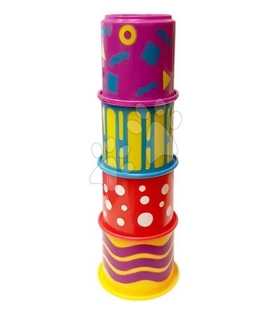 Hračky pre najmenších - Farebné skladacie šálky pre kojencov SHELCORE 4 ks
