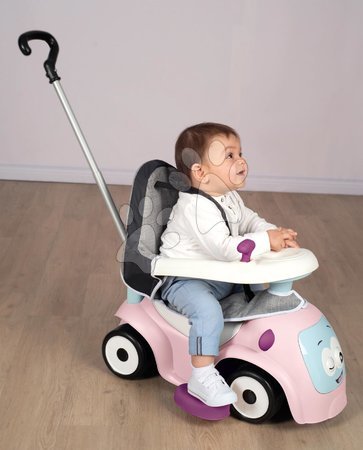 Vozidlá pre deti - Set odrážadlo rozšíriteľné so zvukmi Maestro Ride-On Pink 3in1 Smoby _1