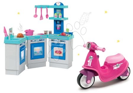French Cuisine - Komplet poganjalec Scooter Pink Smoby