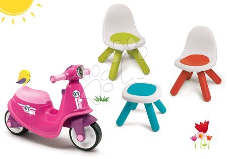 Odrážadlá sety - Set odrážadlo Scooter Pink Smoby