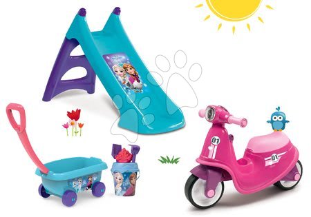 Odrážadlá sety - Set odrážadlo Scooter Pink Smoby