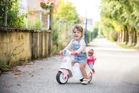 Odrážadlá - Odrážadlo motorka s košíkom Corolle Scooter Smoby_1