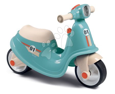 Odrážedla od 18 měsíců - Odrážedlo motorka s reflektorem Scooter Blue Smoby